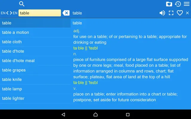 EN Thesaurus Free android App screenshot 0